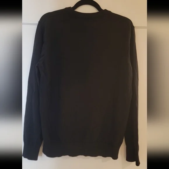 H&M Black Crewneck Sweater Classic Knit - Picture 3 of 3